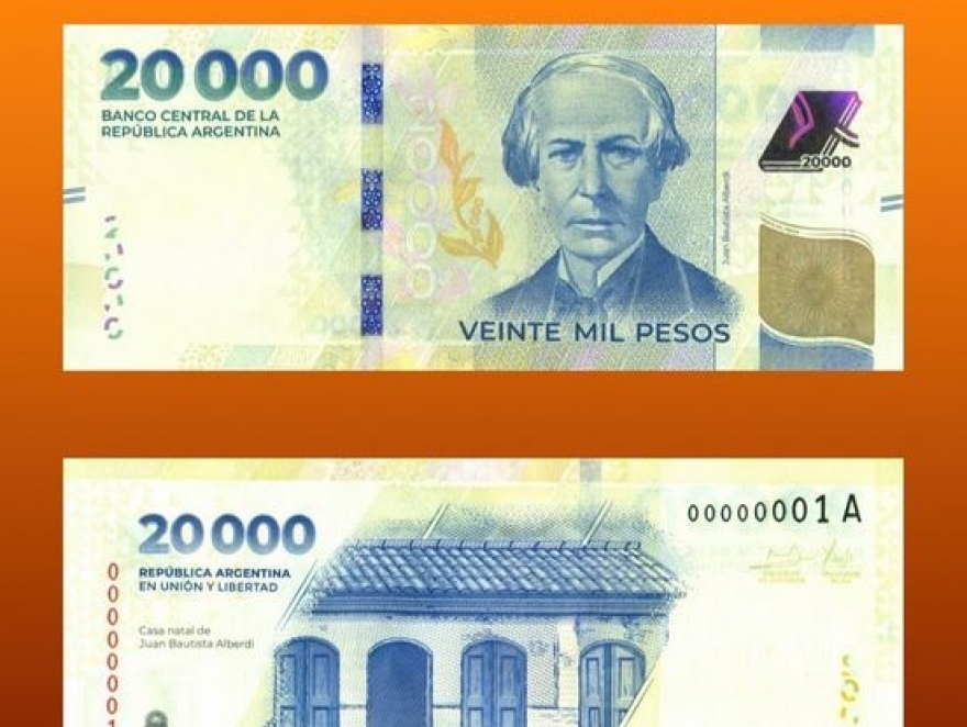 CIRCULA EL BILLETE DE $20 MIL