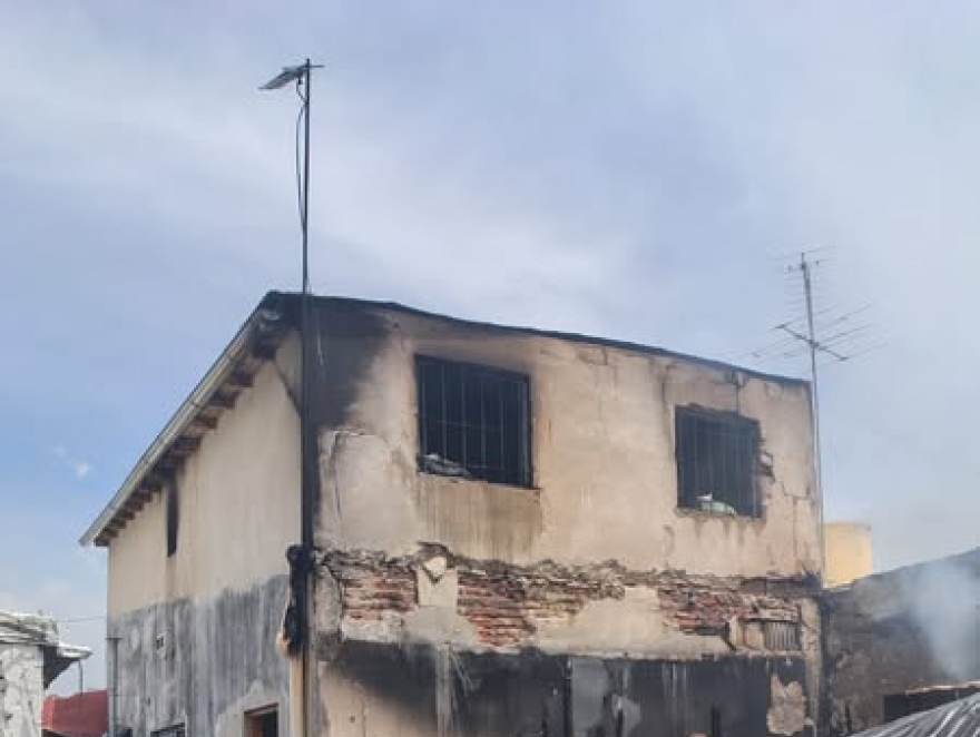 SE INCENDIO UNA VIVIENDA EN ALTE.BROWN